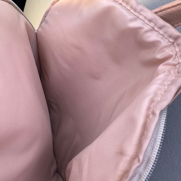 BEIS Cream Canvas Backpack with Blush Tan Trim - Picture 14 of 14